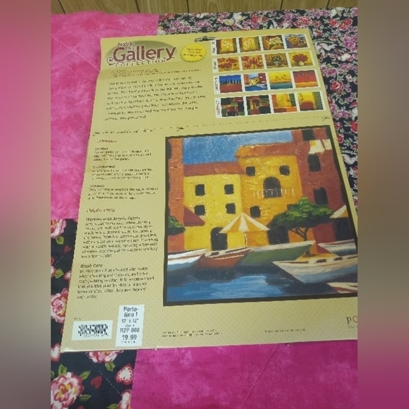 Ready to Paint Gallery Collection by Portal Art New Old Stock NOS Canvas Acrylic - Picture 2 of 4